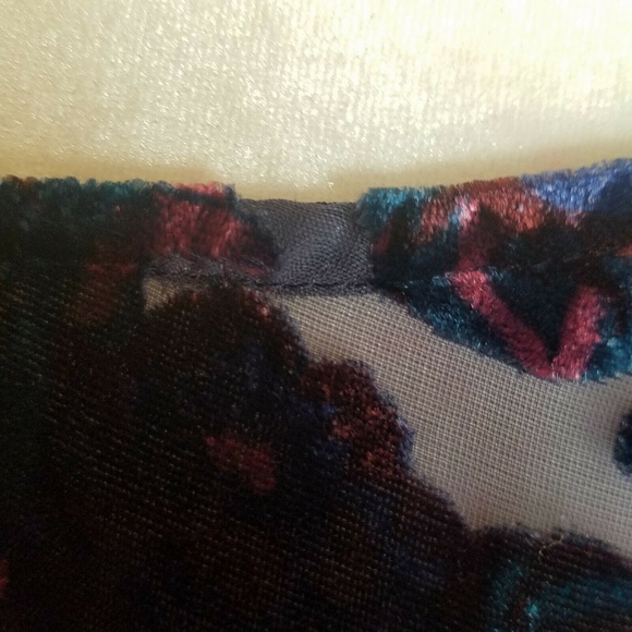 Logo Lavish Womans XL Teddie Nighty Velvet Blue - Picture 4 of 8